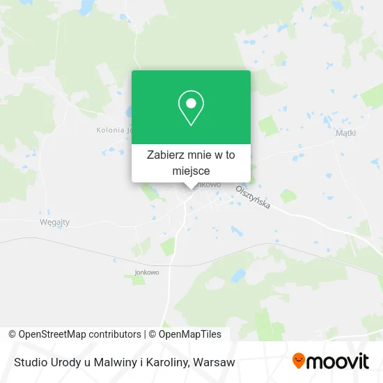 Mapa Studio Urody u Malwiny i Karoliny