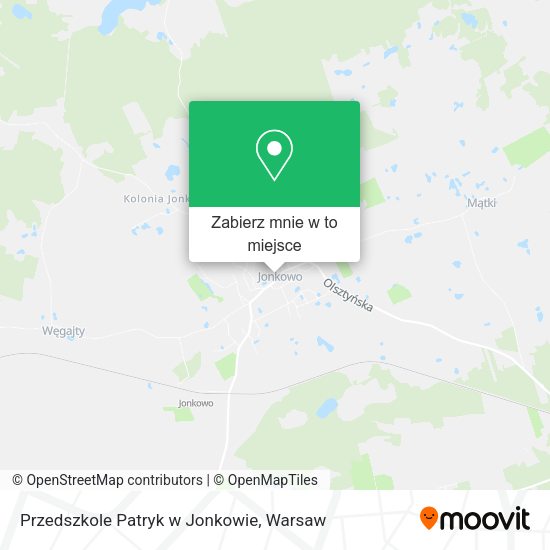 Mapa Przedszkole Patryk w Jonkowie