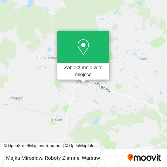 Mapa Majka Mirosław. Roboty Ziemne