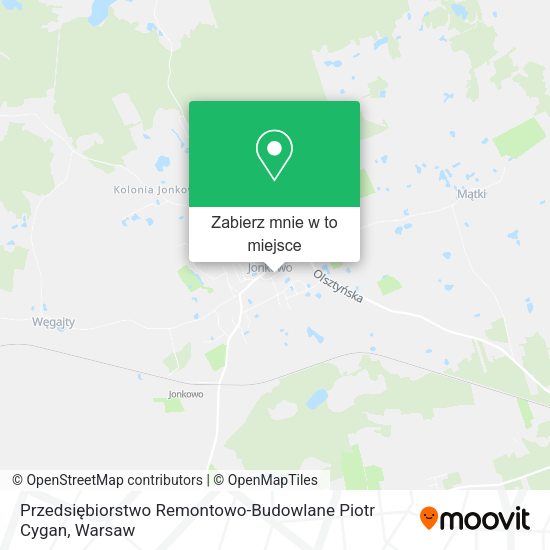 Mapa Przedsiębiorstwo Remontowo-Budowlane Piotr Cygan