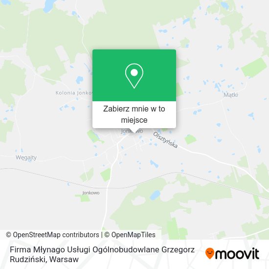 Mapa Firma Młynago Usługi Ogólnobudowlane Grzegorz Rudziński