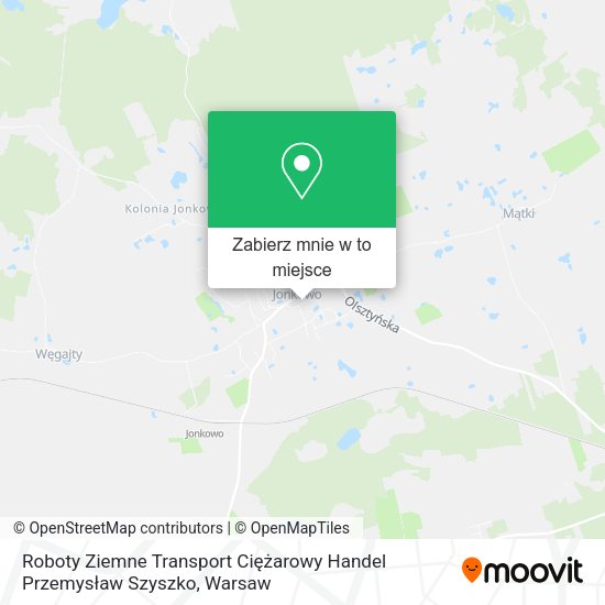 Mapa Roboty Ziemne Transport Ciężarowy Handel Przemysław Szyszko