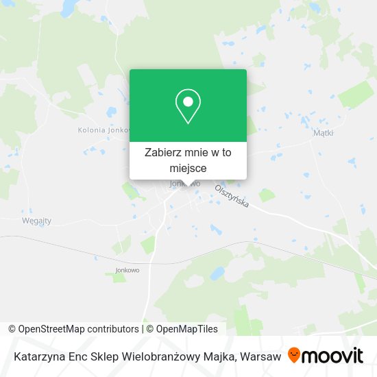 Mapa Katarzyna Enc Sklep Wielobranżowy Majka