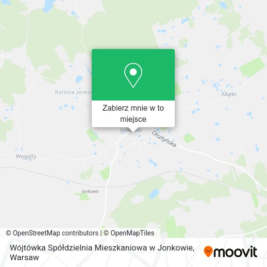 Mapa Wójtówka Spółdzielnia Mieszkaniowa w Jonkowie