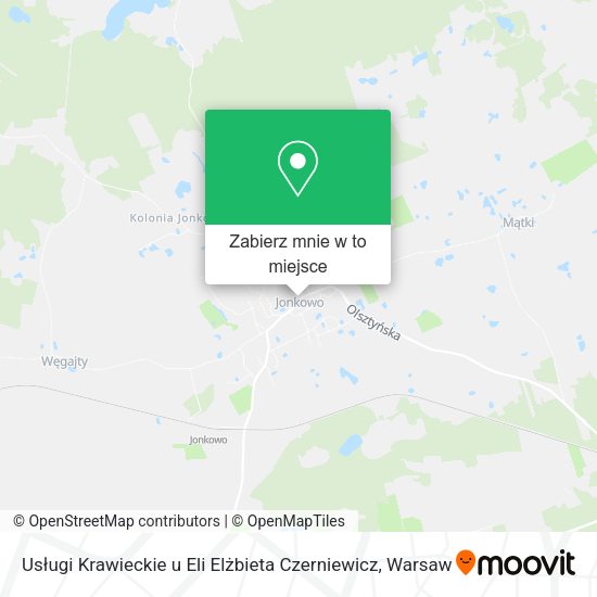 Mapa Usługi Krawieckie u Eli Elżbieta Czerniewicz