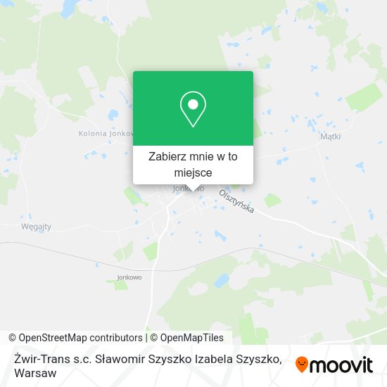 Mapa Żwir-Trans s.c. Sławomir Szyszko Izabela Szyszko