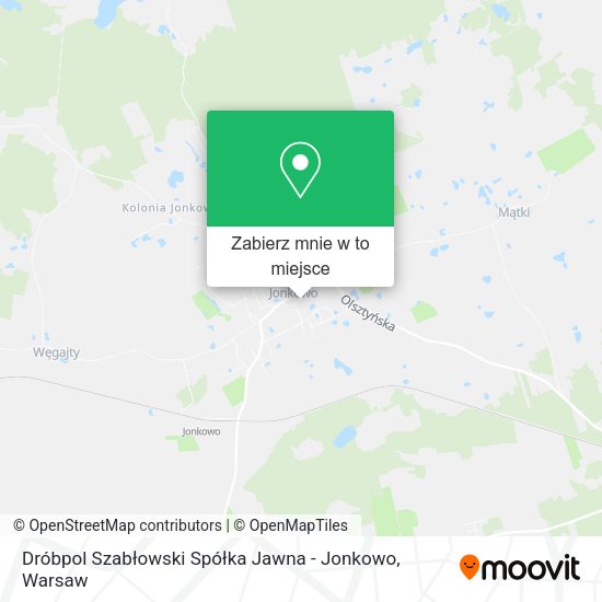 Mapa Dróbpol Szabłowski Spółka Jawna - Jonkowo