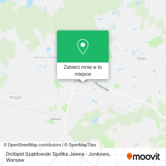 Mapa Dróbpol Szabłowski Spółka Jawna - Jonkowo