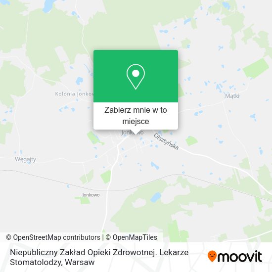 Mapa Niepubliczny Zakład Opieki Zdrowotnej. Lekarze Stomatolodzy