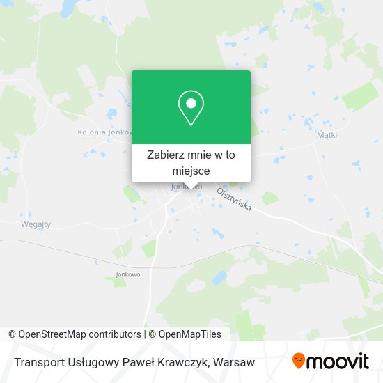 Mapa Transport Usługowy Paweł Krawczyk