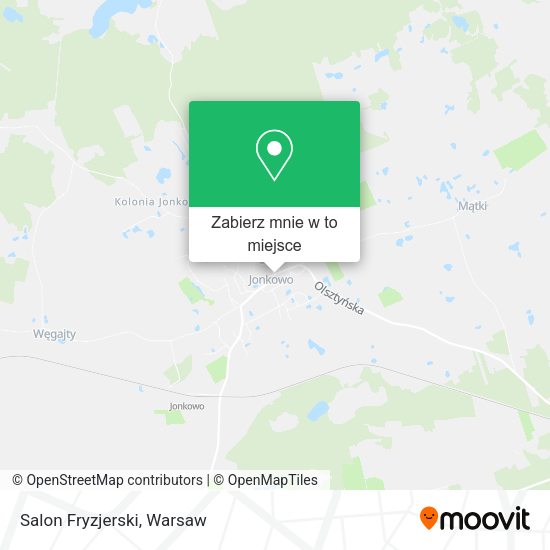 Mapa Salon Fryzjerski