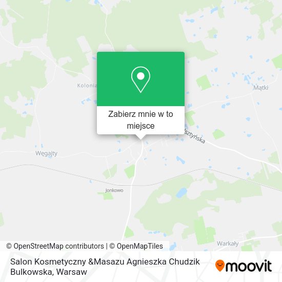 Mapa Salon Kosmetyczny &Masazu Agnieszka Chudzik Bulkowska