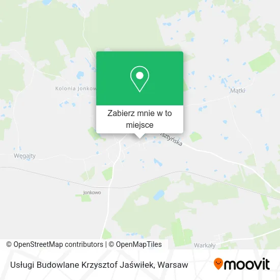 Mapa Usługi Budowlane Krzysztof Jaświłek