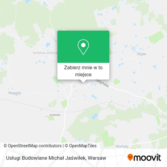 Mapa Usługi Budowlane Michał Jaświłek