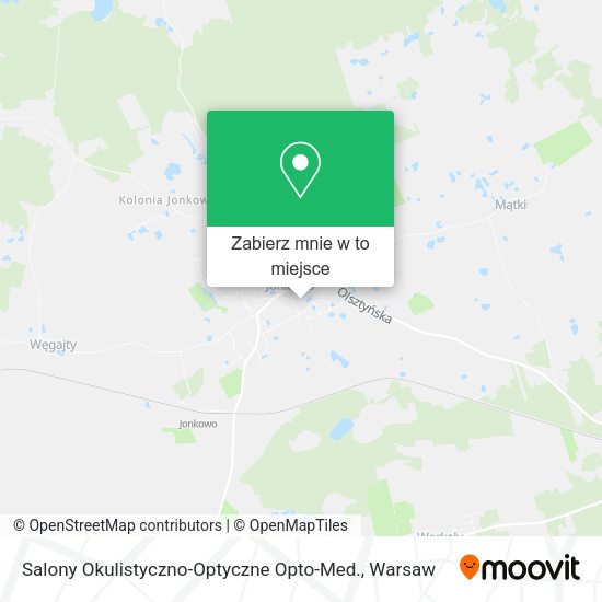 Mapa Salony Okulistyczno-Optyczne Opto-Med.