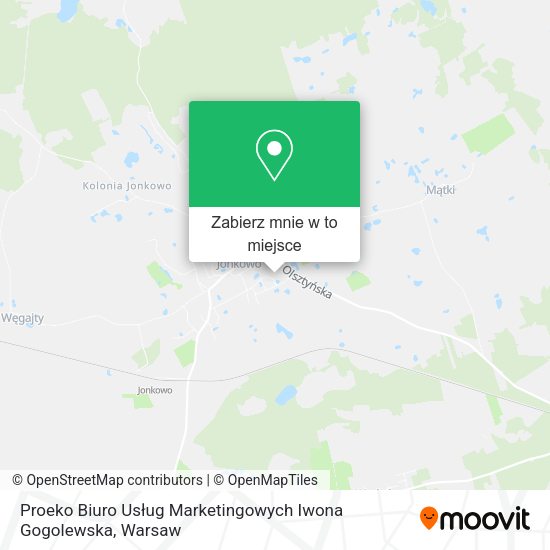 Mapa Proeko Biuro Usług Marketingowych Iwona Gogolewska