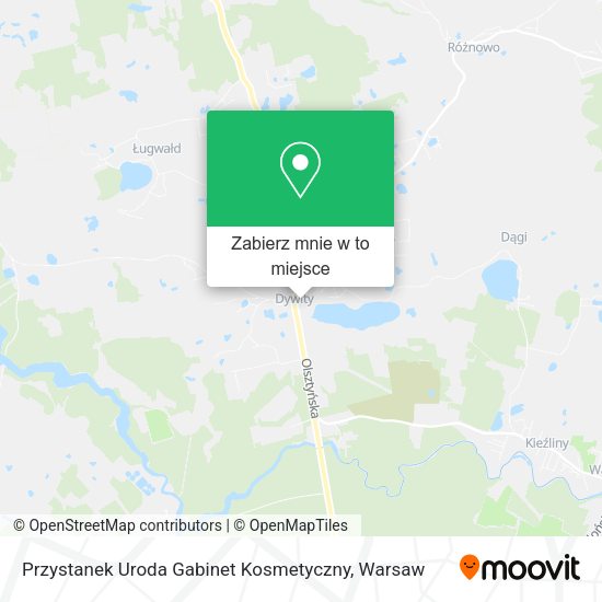 Mapa Przystanek Uroda Gabinet Kosmetyczny