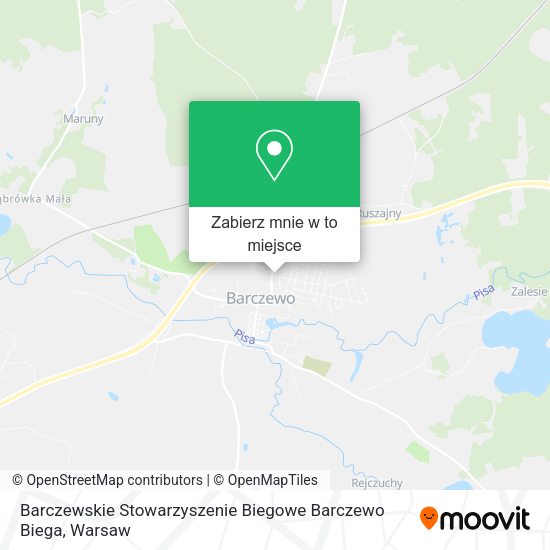 Mapa Barczewskie Stowarzyszenie Biegowe Barczewo Biega