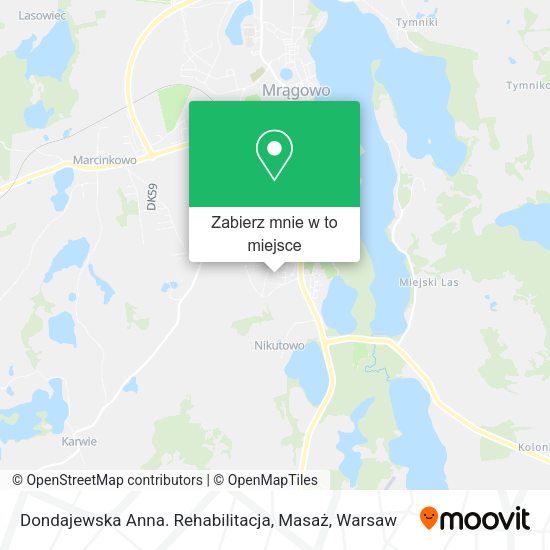 Mapa Dondajewska Anna. Rehabilitacja, Masaż