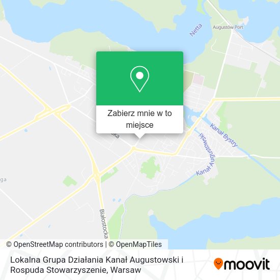 Mapa Lokalna Grupa Działania Kanał Augustowski i Rospuda Stowarzyszenie