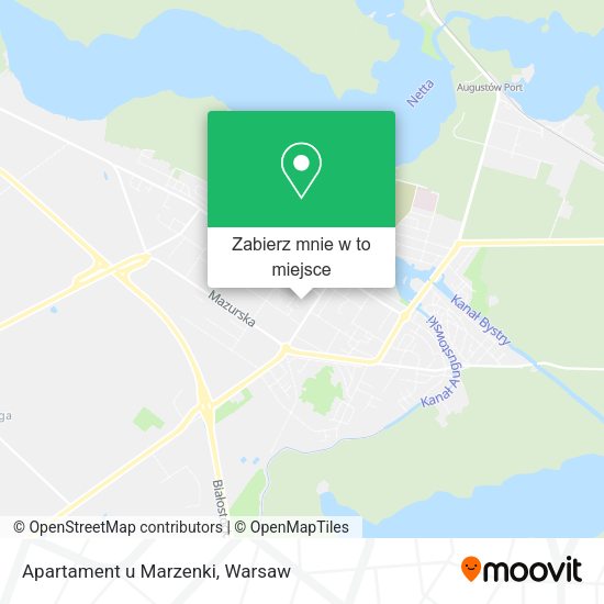 Mapa Apartament u Marzenki