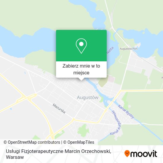 Mapa Usługi Fizjoterapeutyczne Marcin Orzechowski