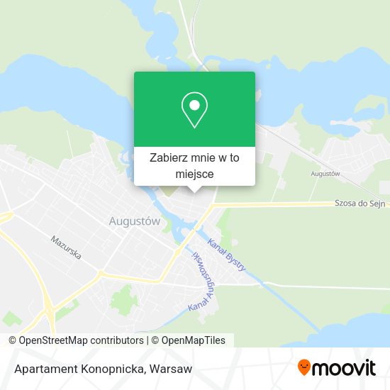 Mapa Apartament Konopnicka