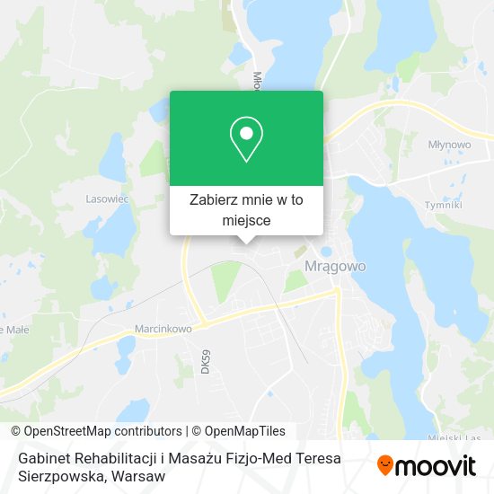 Mapa Gabinet Rehabilitacji i Masażu Fizjo-Med Teresa Sierzpowska