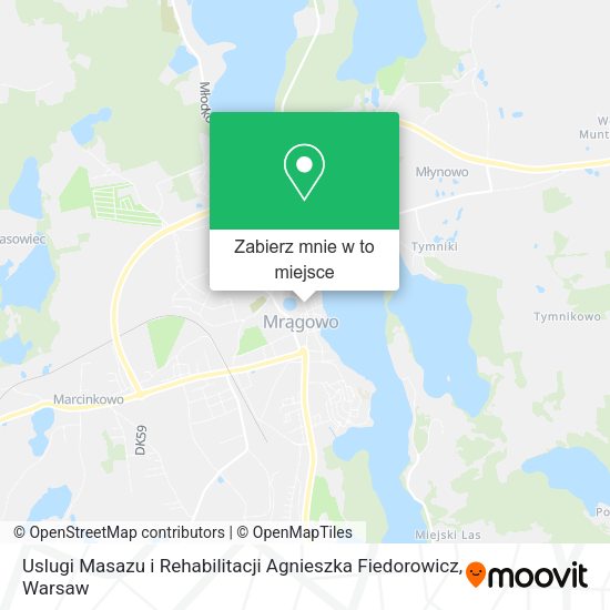 Mapa Uslugi Masazu i Rehabilitacji Agnieszka Fiedorowicz