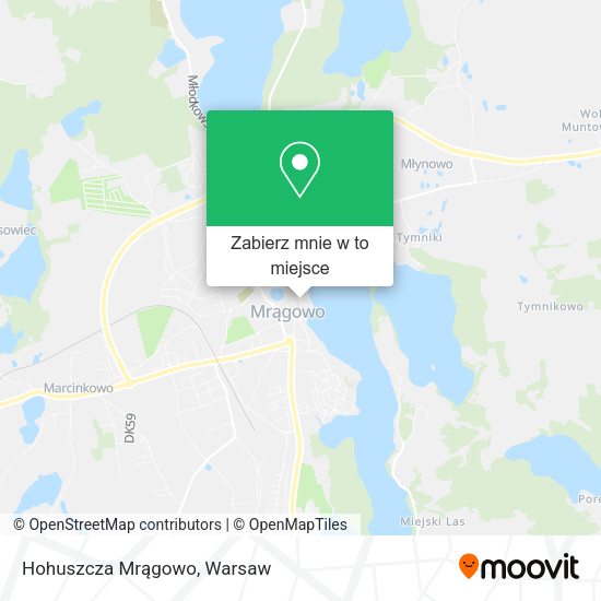 Mapa Hohuszcza Mrągowo