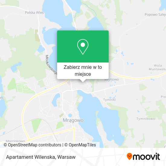 Mapa Apartament Wilenska