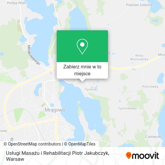 Mapa Usługi Masażu i Rehabilitacji Piotr Jakubczyk