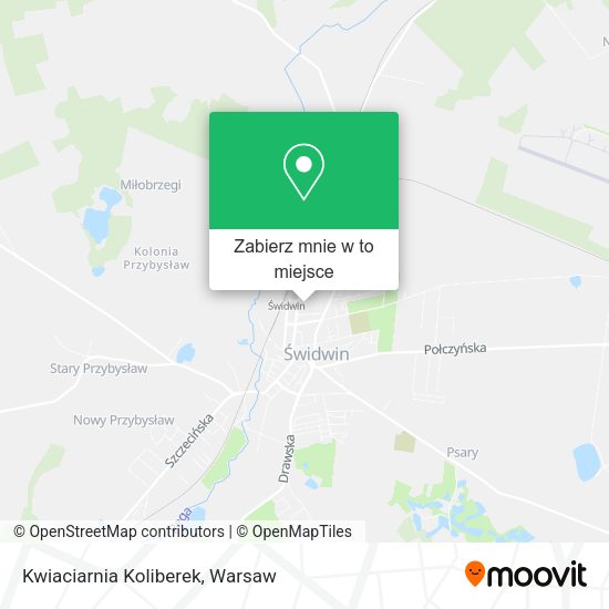 Mapa Kwiaciarnia Koliberek