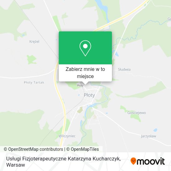 Mapa Usługi Fizjoterapeutyczne Katarzyna Kucharczyk