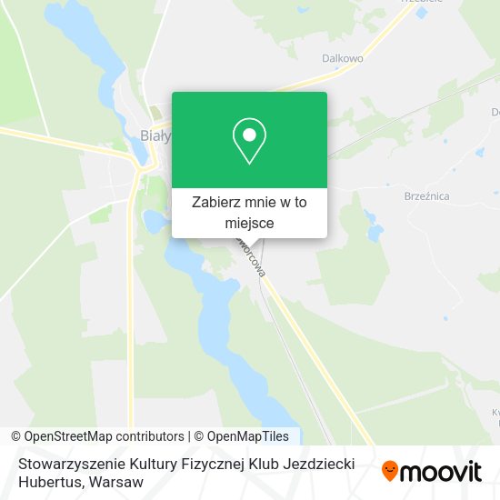 Mapa Stowarzyszenie Kultury Fizycznej Klub Jezdziecki Hubertus