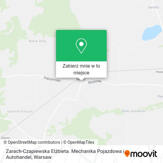 Mapa Zarach-Czapiewska Elżbieta. Mechanika Pojazdowa i Autohandel