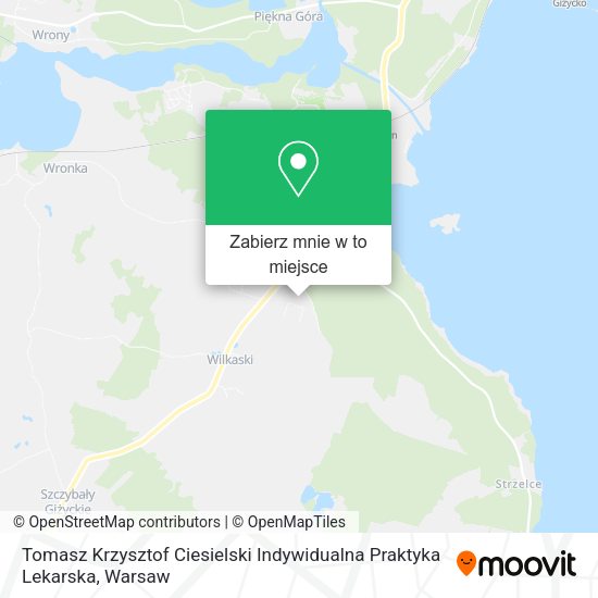 Mapa Tomasz Krzysztof Ciesielski Indywidualna Praktyka Lekarska