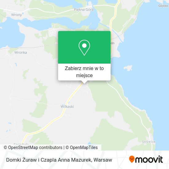 Mapa Domki Żuraw i Czapla Anna Mazurek