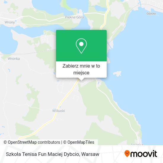 Mapa Szkoła Tenisa Fun Maciej Dybcio