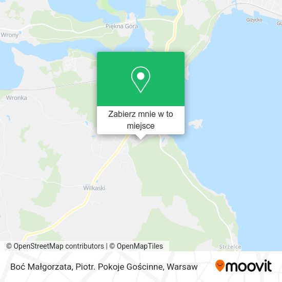 Mapa Boć Małgorzata, Piotr. Pokoje Gościnne