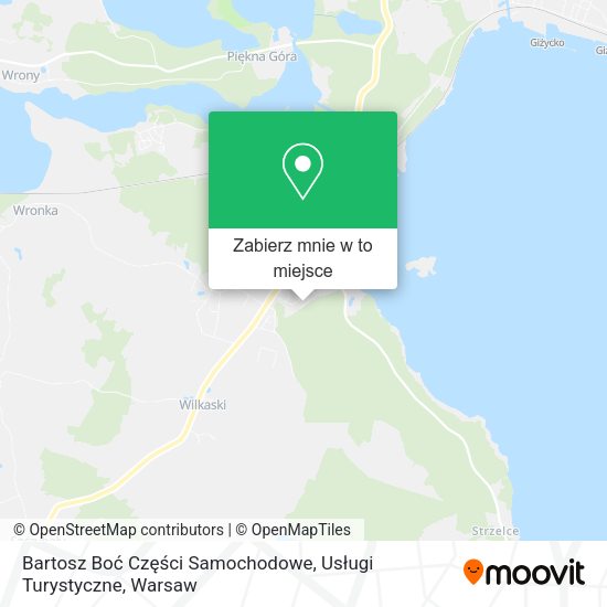 Mapa Bartosz Boć Części Samochodowe, Usługi Turystyczne