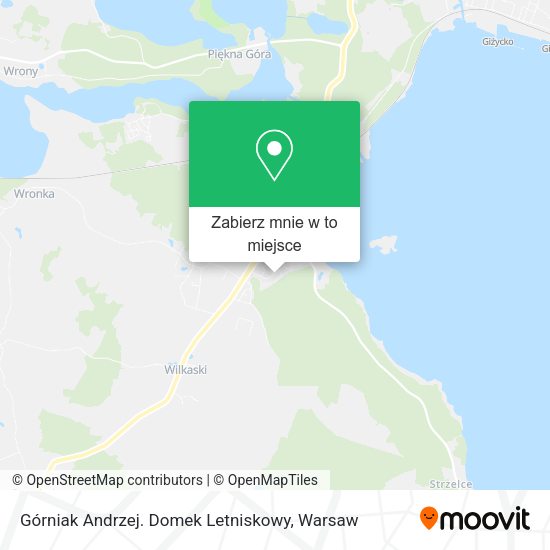 Mapa Górniak Andrzej. Domek Letniskowy