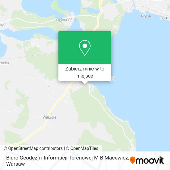 Mapa Biuro Geodezji i Informacji Terenowej M B Macewicz