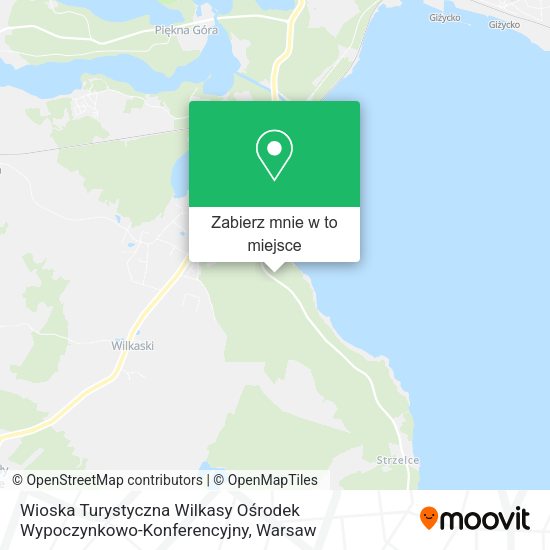 Mapa Wioska Turystyczna Wilkasy Ośrodek Wypoczynkowo-Konferencyjny