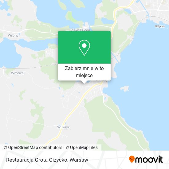 Mapa Restauracja Grota Giżycko