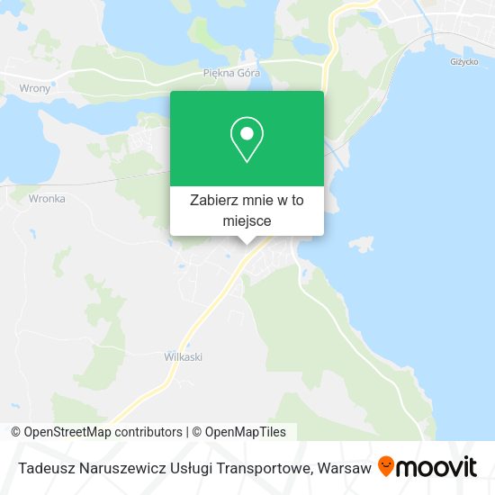 Mapa Tadeusz Naruszewicz Usługi Transportowe