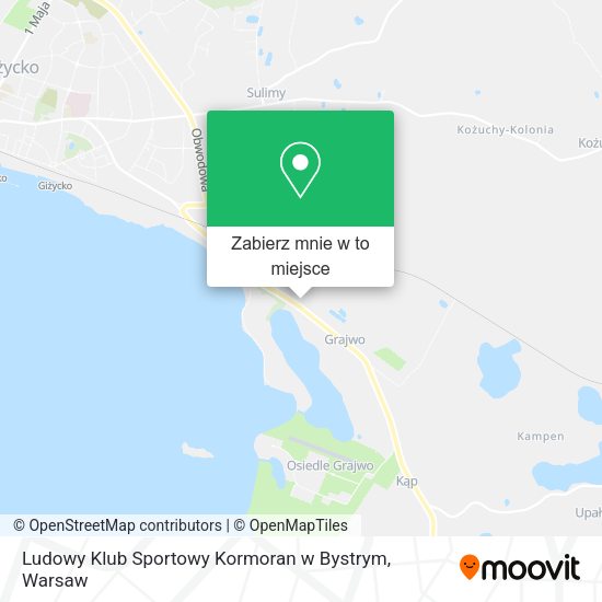 Mapa Ludowy Klub Sportowy Kormoran w Bystrym