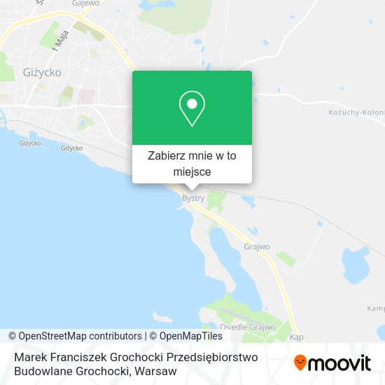 Mapa Marek Franciszek Grochocki Przedsiębiorstwo Budowlane Grochocki