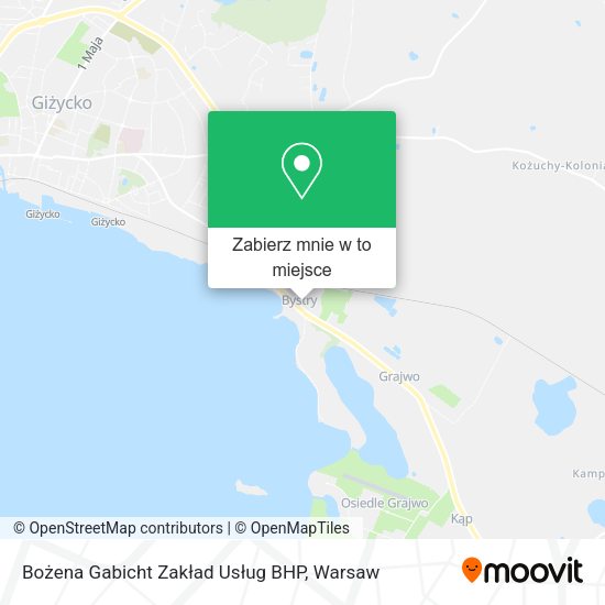 Mapa Bożena Gabicht Zakład Usług BHP