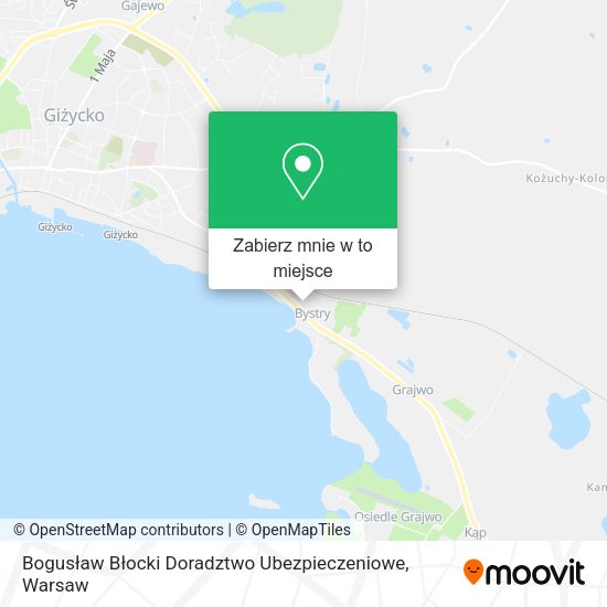 Mapa Bogusław Błocki Doradztwo Ubezpieczeniowe